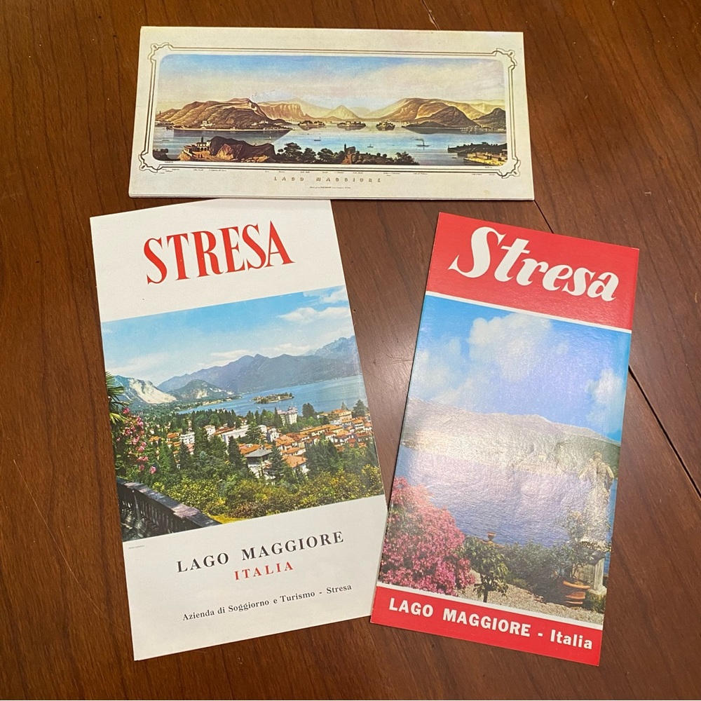 1980s Stresa Lago Maggiore Italy Vintage Travel Brochure Ads Italian Photos Map